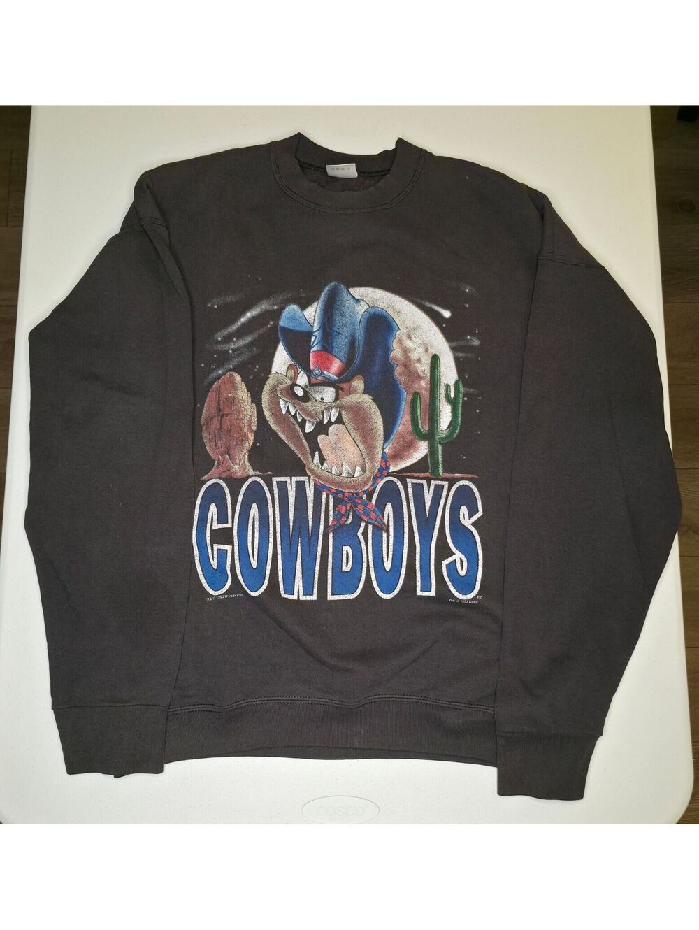 1993 NFL Dallas Cowboys "Taz" Looney Tunes Crewneck